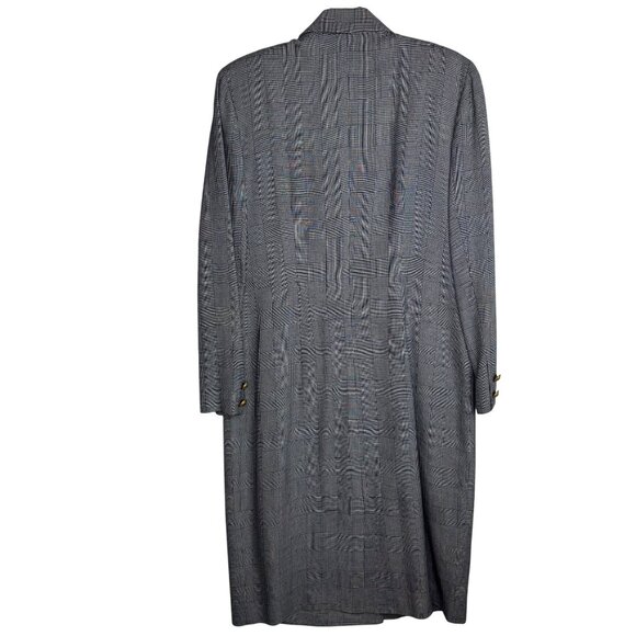 Vintage Talbots Houndstooth Double-Breasted Blazer Dress Gold Buttons Size 10‎ - Picture 11 of 13